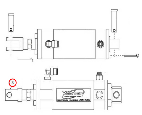 2515-917 Air Cylinder Clevis