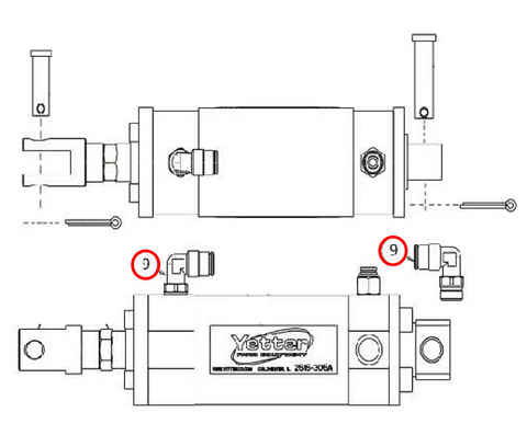 2940-650 1/4 PC x 1/4NPT Elbow Fittings