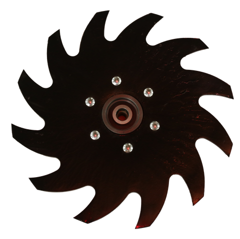 Copperhead Ag Sunco Sabertooth Row Cleaner 13" Blade Assembly with Hub/Bearing