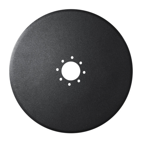 Wearparts Dalton Ag 24" x 5mm Smooth Coulter Blade, Dual 4 Bolt 3-11/16" Pilot, 1/2" Bolt (8 Holes) Double Bevel