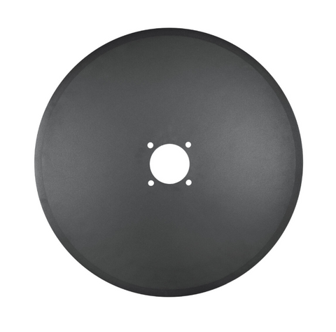 Wearparts 25" x 6mm Smooth Coulter Blade, Double Bevel, 4 on 5", 3-11/16" Pilot, 1/2" RD Bolts