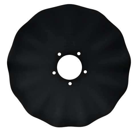 Wearparts Environmental Tillage Systems Soil Warrior  20" x 4.5mm, 13 wave Coulter Blade 5 on 5-1/2", 4" Pilot, 1/2" Bolt  (ETS#3411)